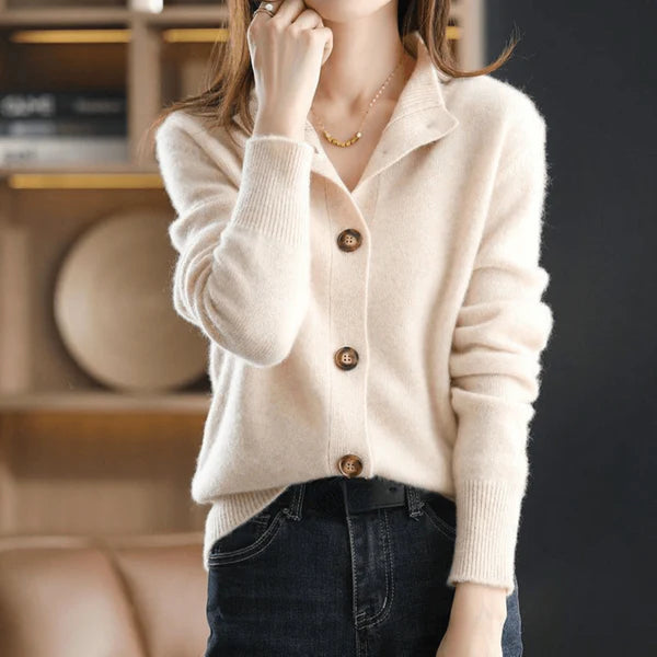 Women's Cashmere Cardigan | Soft & Elegant Sweater with Comfortable Fit