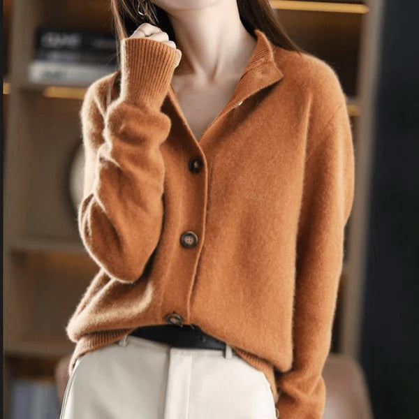 Women's Cashmere Cardigan | Soft & Elegant Sweater with Comfortable Fit